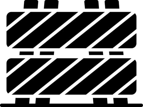 Barrier Glyph Icon vector