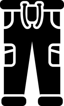Pants Glyph Icon vector