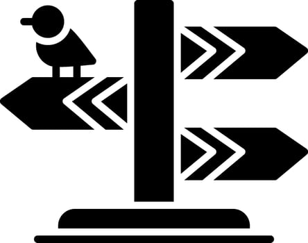 Directions Glyph Icon vector