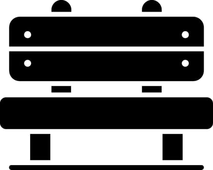 Bench Glyph Icon vector