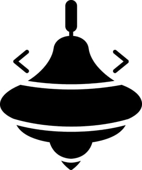 Spinning Top Glyph Icon vector