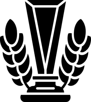 Trophy Cup Glyph Icon vector
