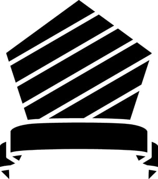 Hexagon Glyph Icon vector