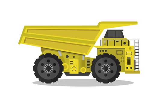 Dump Truck Illustrated vector