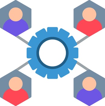 Collaboration Flat Icon vector