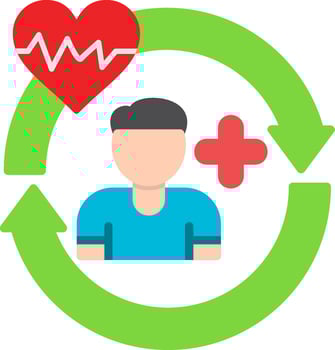 Rehab Flat Icon vector