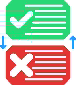 List Flat Icon vector