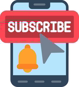 Subscribe Flat Icon vector