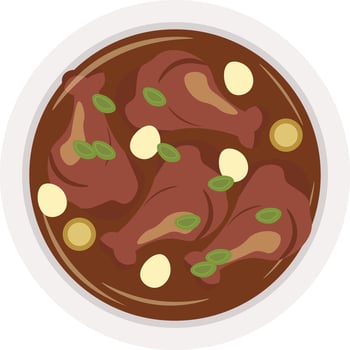 A Taste of the Philippines adobo vector
