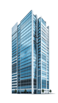modern building isolate transparent background png