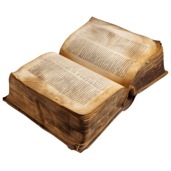 A open book with a completely transparent background png
