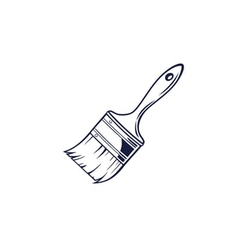 A paint brush icon on a white background vector