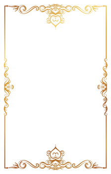 Classical luxury golden frame for Invitation or certificate png