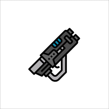 A gun icon on a white background vector