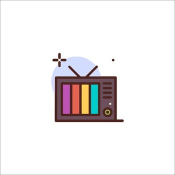Tv icon illustration vector