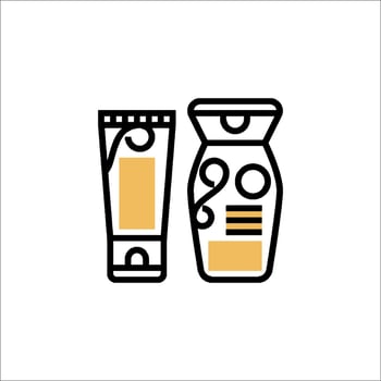 A tube of cream and a tube of cream vector