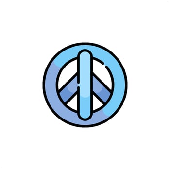 Peace symbol icon illustration vector