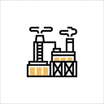 Industrial factory icon vector