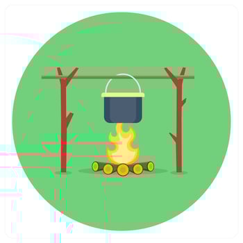 Barbecue and grill icon concept vector