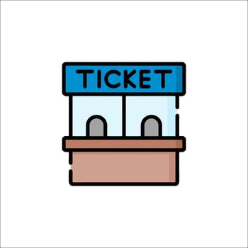 Ticket booth icon, ticket booth, ticket booth icon, ticket booth icon, ticket booth icon, vector