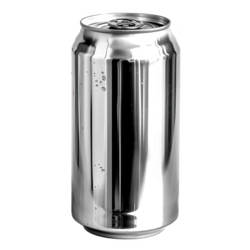 silver soda can, transparent background png