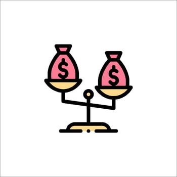 Money balance icon, money balance icon, money balance icon, money balance icon, money balance icon vector