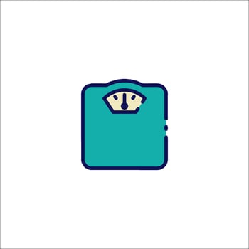 A weight scale icon on a white background vector
