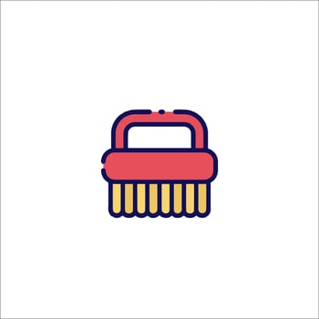 Brush icon illustration vector