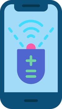 Ir Blasters Flat Icon vector