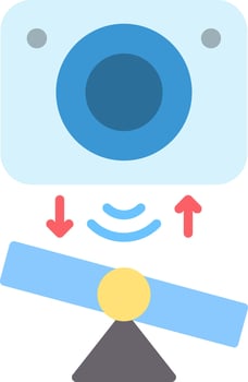 Tilt Sensor Flat Icon vector