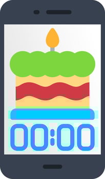 Birthday Flat Icon vector