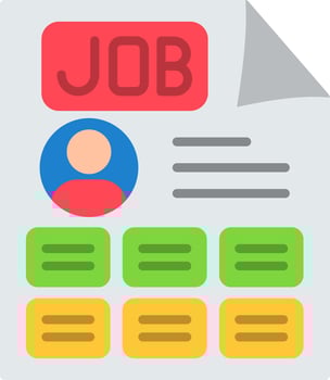 Job Flat Icon vector