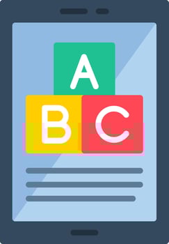 Blocks Flat Icon vector