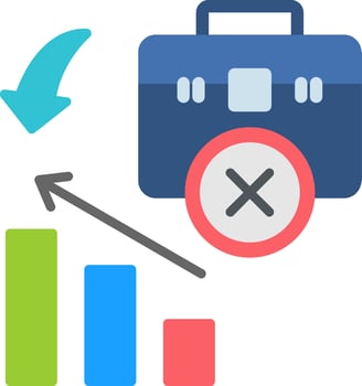 Unemployment Flat Icon vector