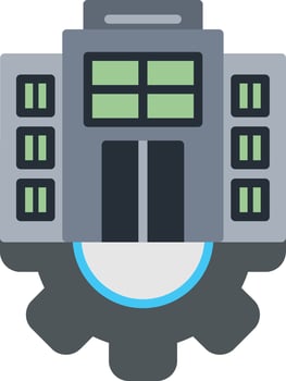 Enterprise Flat Icon vector