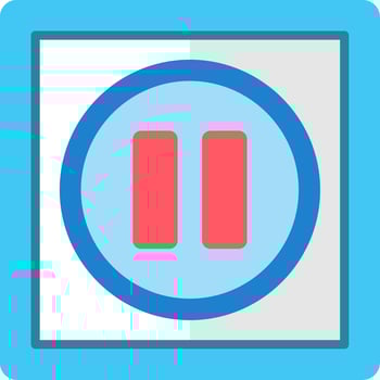 Pause Flat Icon vector
