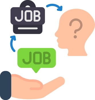 Job Offer Flat Icon vector