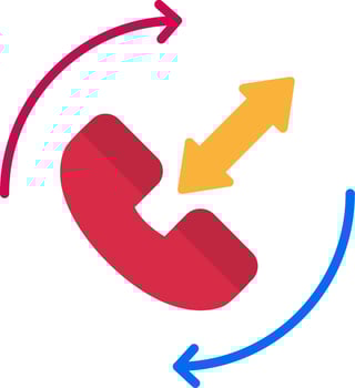 Phone Call Flat Icon vector