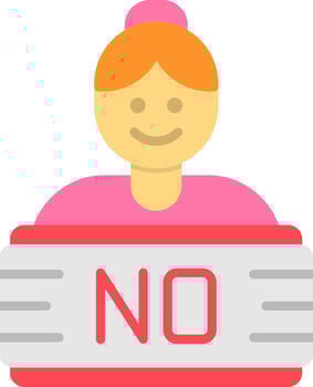 Girl Power Flat Icon vector