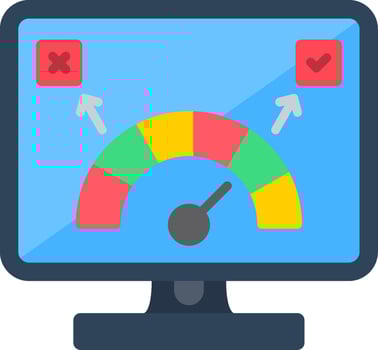 Performance Flat Icon vector