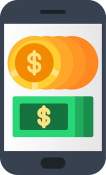 Mobile Phone Flat Icon vector
