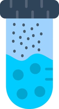 Test Tube Flat Icon vector