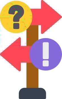 Direction Flat Icon vector
