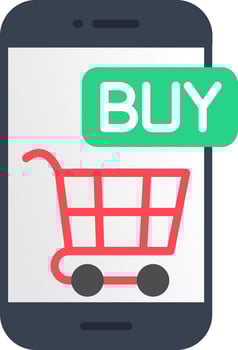 Online Store Flat Icon vector