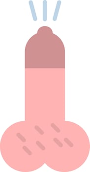 Penis Flat Icon vector