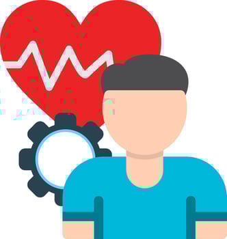 Arrhythmia Flat Icon vector