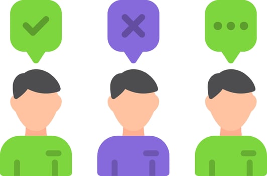 Recruitment Flat Icon vector