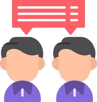 Discussion Flat Icon vector
