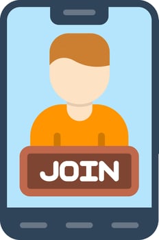 Join Flat Icon vector