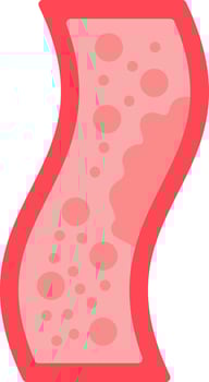 Blood Vessel Flat Icon vector